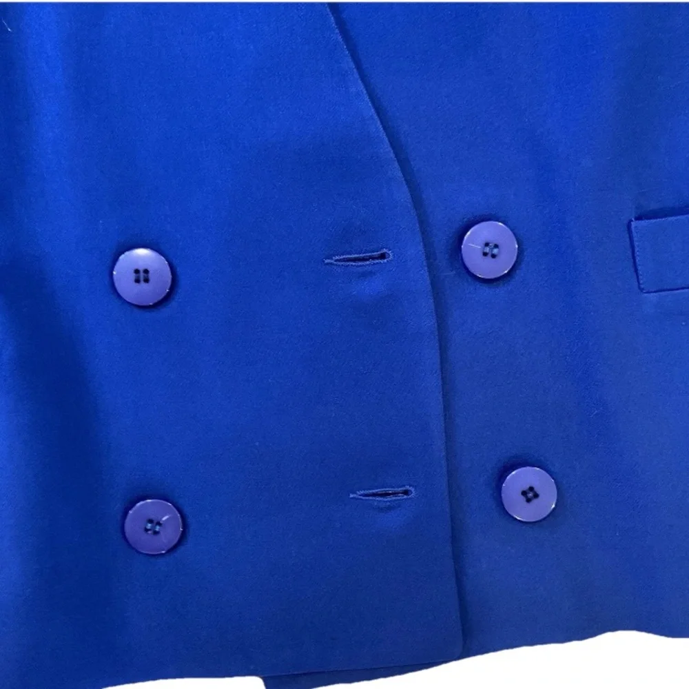 Vintage Christian Dior Le Suit Blazer Royal Blue Women's size 8